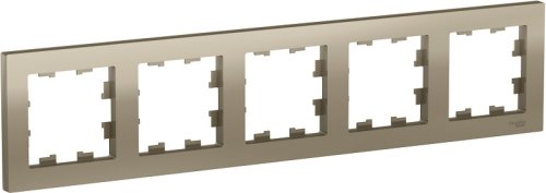 Рамка универсальная Systeme Electric AtlasDesign 5-м. шампань картинка